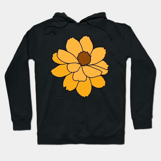 Yellow Flower Hoodie by murialbezanson